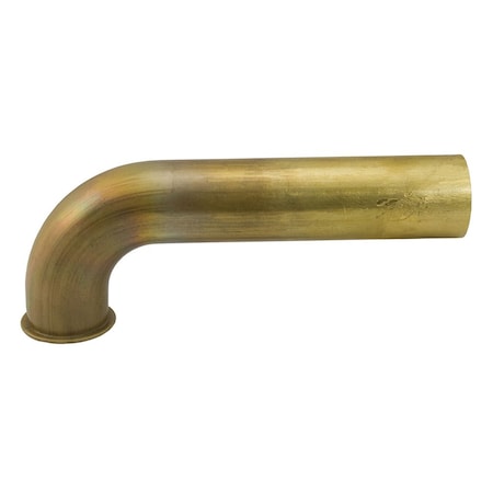 Jones Stephens 1-1/2in. x 7in. Rough Brass Direct Connection Waste Arm 17 Gauge P38444